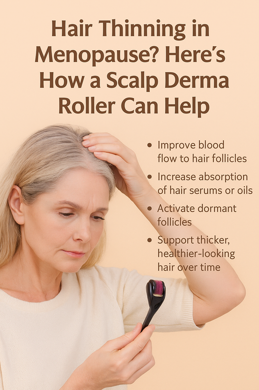 Hair Thinning in Menopause? Here’s How a Scalp Derma Roller Can Help
