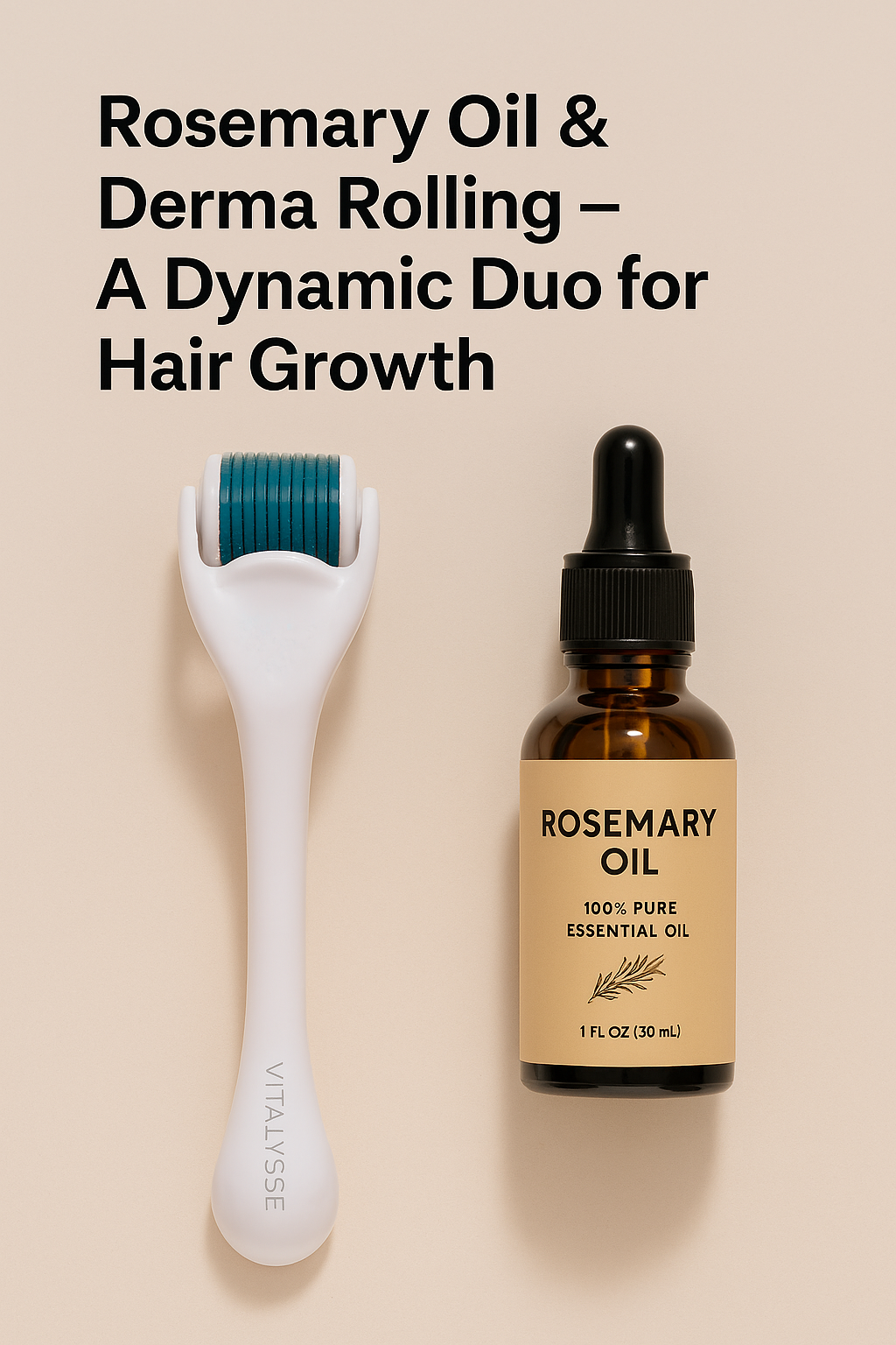 Rosemary Oil & Derma Rolling – A Dynamic Duo for Hair Growth