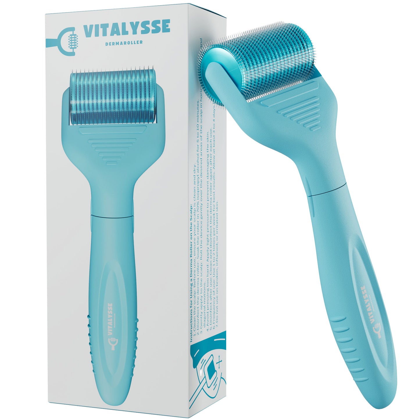 Vitalysse 0.5mm Derma Roller for Scalp, Face & Body